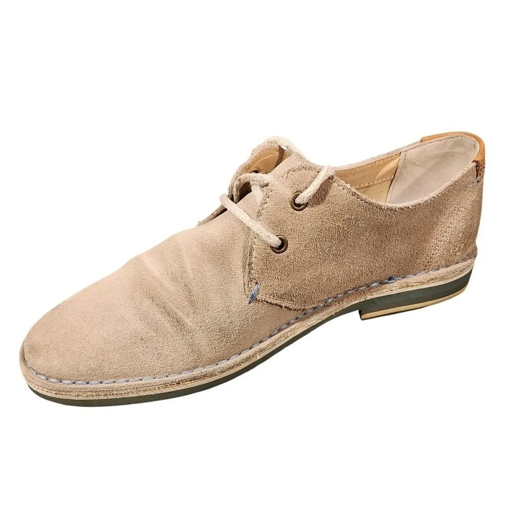 Ted Baker Chock Shoes Mens‎ Size 7 Cream Suede Lace Up Casual Sneakers Portugal
